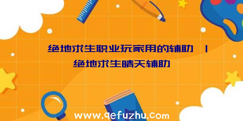 「绝地求生职业玩家用的辅助」|绝地求生晴天辅助